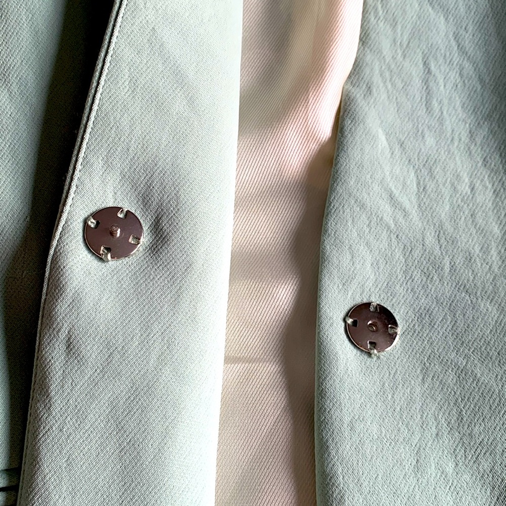 Zara green blazer with fabric belt - Picture 9 of 13